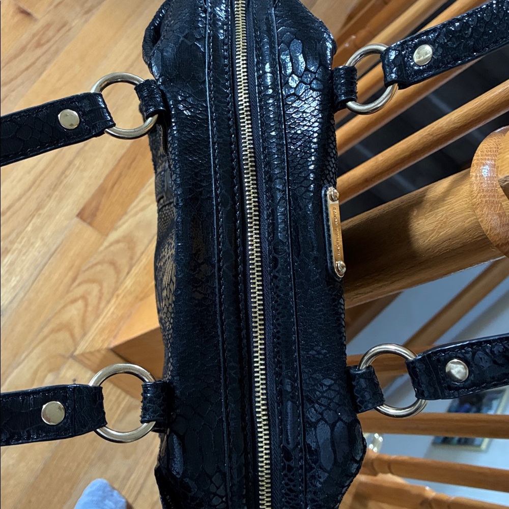 NWOT: Michael Kors Python Embossed Black Patent L… - image 8